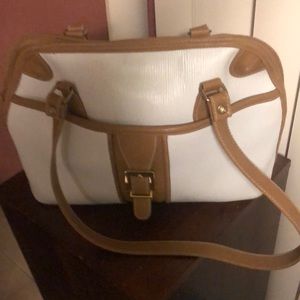 Cream colored ladies purse